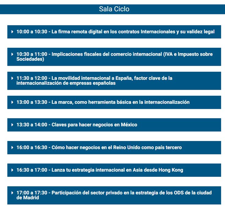 ImpulsoExterior's tweet photo. #IMEXMADRID22 | Todo lo que necesitas saber sobre el negocio internacional de la mano de los mejores expertos @BeccaSoftware @BDOSpain @Sagardoy @Baylos5 #ieTeam @Quabbala @InvestHK @hktdc @ComunidadMadrid @MADRID @CamaradeMadrid
💻Inscripciones GRATUITAS: https://t.co/4gZBDIPdzS https://t.co/fbvV8qf2Ui