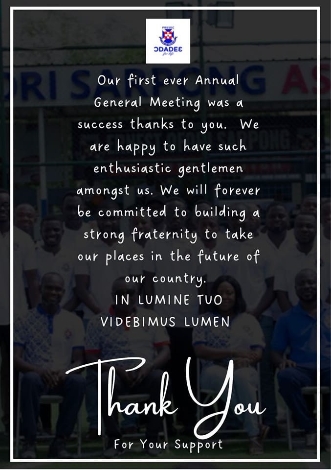 Our Annual General Meeting was a huge success. Thank you Odade3 2011.
Have a blessed new week.