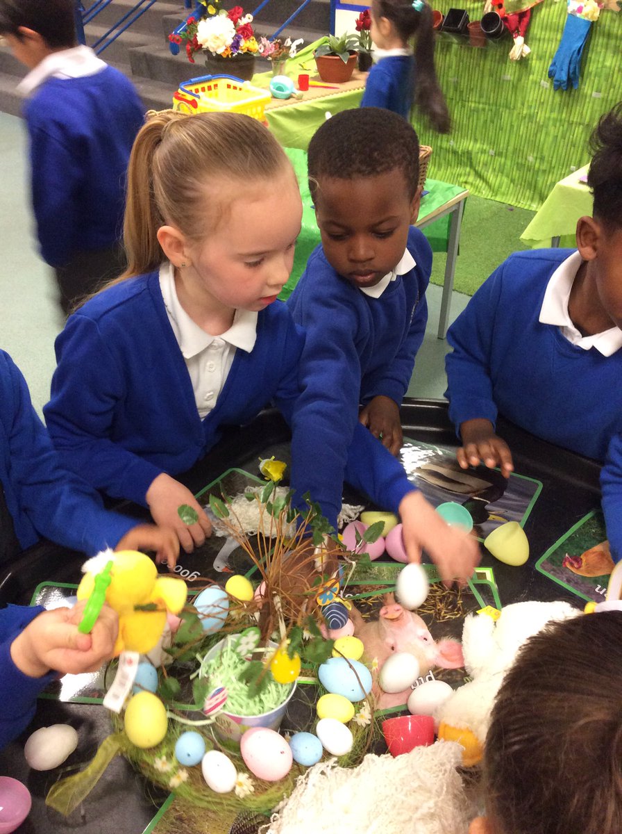 EYFS2stannes's tweet photo. Exploring our Easter Interest Table 🐣🐥🐤 https://t.co/Th6qroDBrb