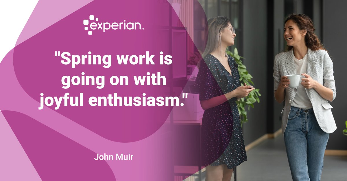 Experian Marketing on Twitter "👏 "Spring work is going on with joyful