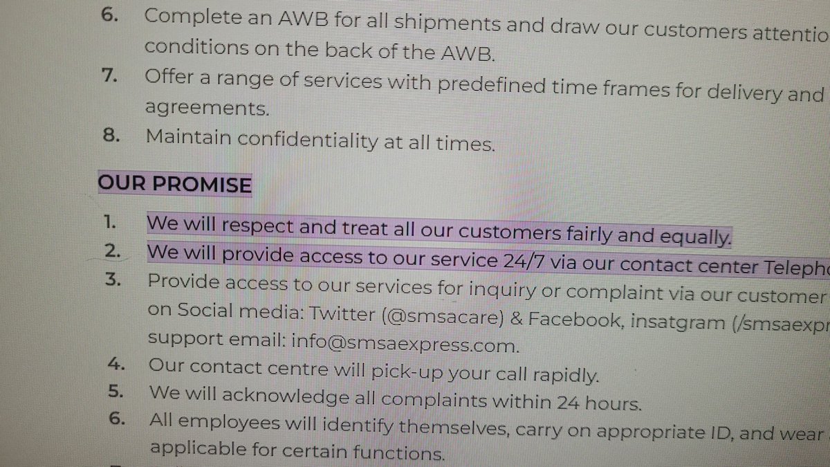 fagerah's tweet photo. @smsacare @SMSA no respect by SMSA to customers is given at any level. Can SMSA call you to notify you of a shipment? No way! https://t.co/TGGn3y6PeD