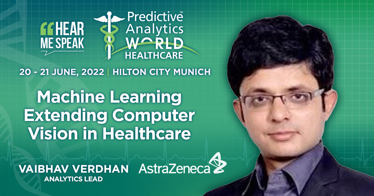 At #pawcon Healthcare Vaibhav from <a href="/AstraZeneca/">AstraZeneca</a> discusses the primary use cases of #AI in computer vision for health care, the tool/technologies used, some case studies from the speaker’s work and major challenges faced: predictiveanalyticsworldhealthcare.eu/agenda-preview/

#MachineLearning