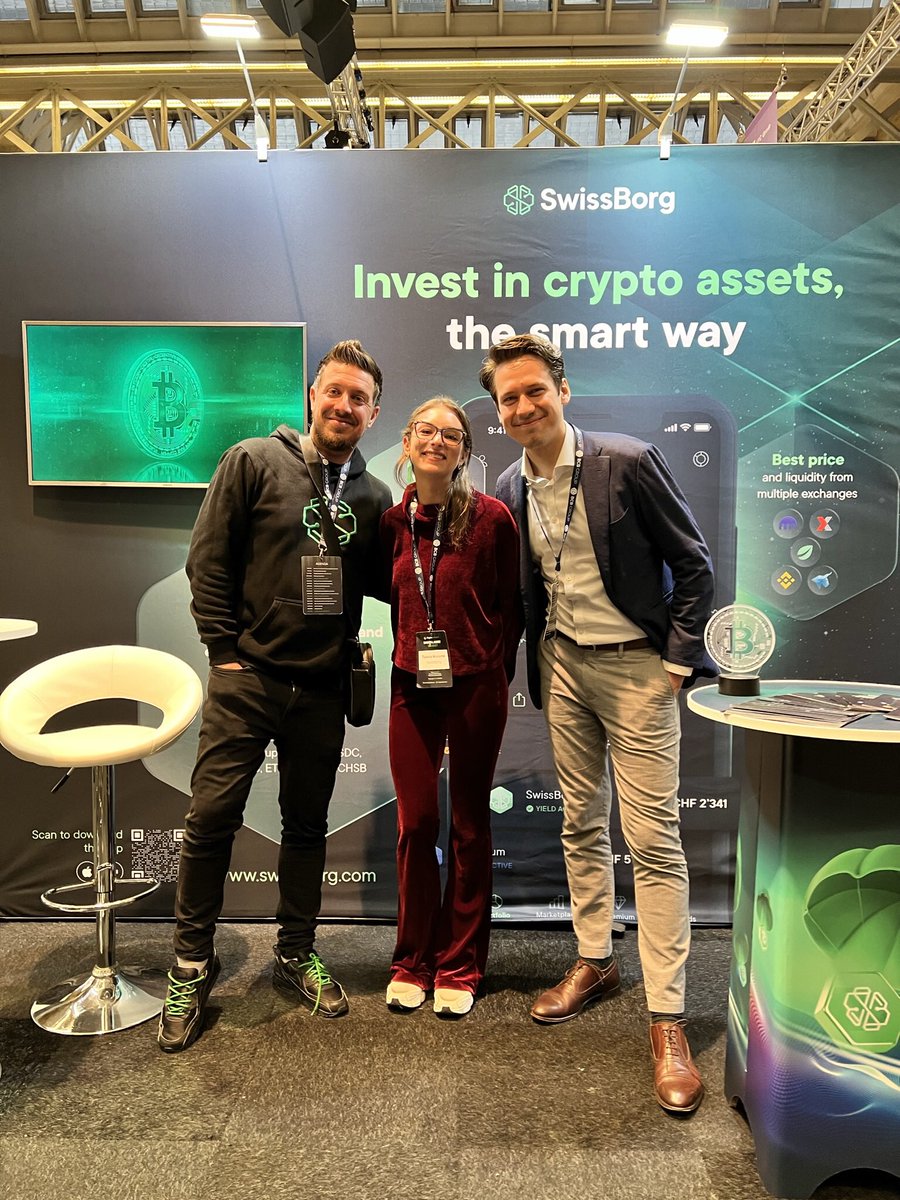 alex_fazel's tweet photo. #SwissBorg Family, remember our little hidden surprises from our Keynote 2022 🎁? 

Like &amp; RT if you want more… :)

@Cyrus_Fazel I’m seeing some SERIOUS momentum and HIGH productivity levels since we re-structured the teams in squads… 💪🏻👍🏻

The future is bright, my friends💚 https://t.co/gOh0WirzRJ