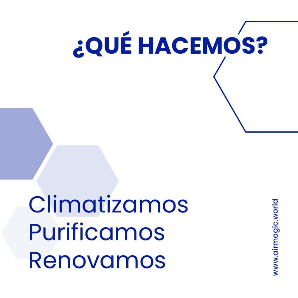 1️⃣ Climatizamos con un confort óptimo para los trabajadores.
2️⃣ Renovamos el #aire de cualquier espacio en un tiempo estimado entre 4-8 minutos.
3️⃣ Purificamos para eliminar todo tipo de #virus, #bacterias y demás #patógenos.

💻 airmagic.world