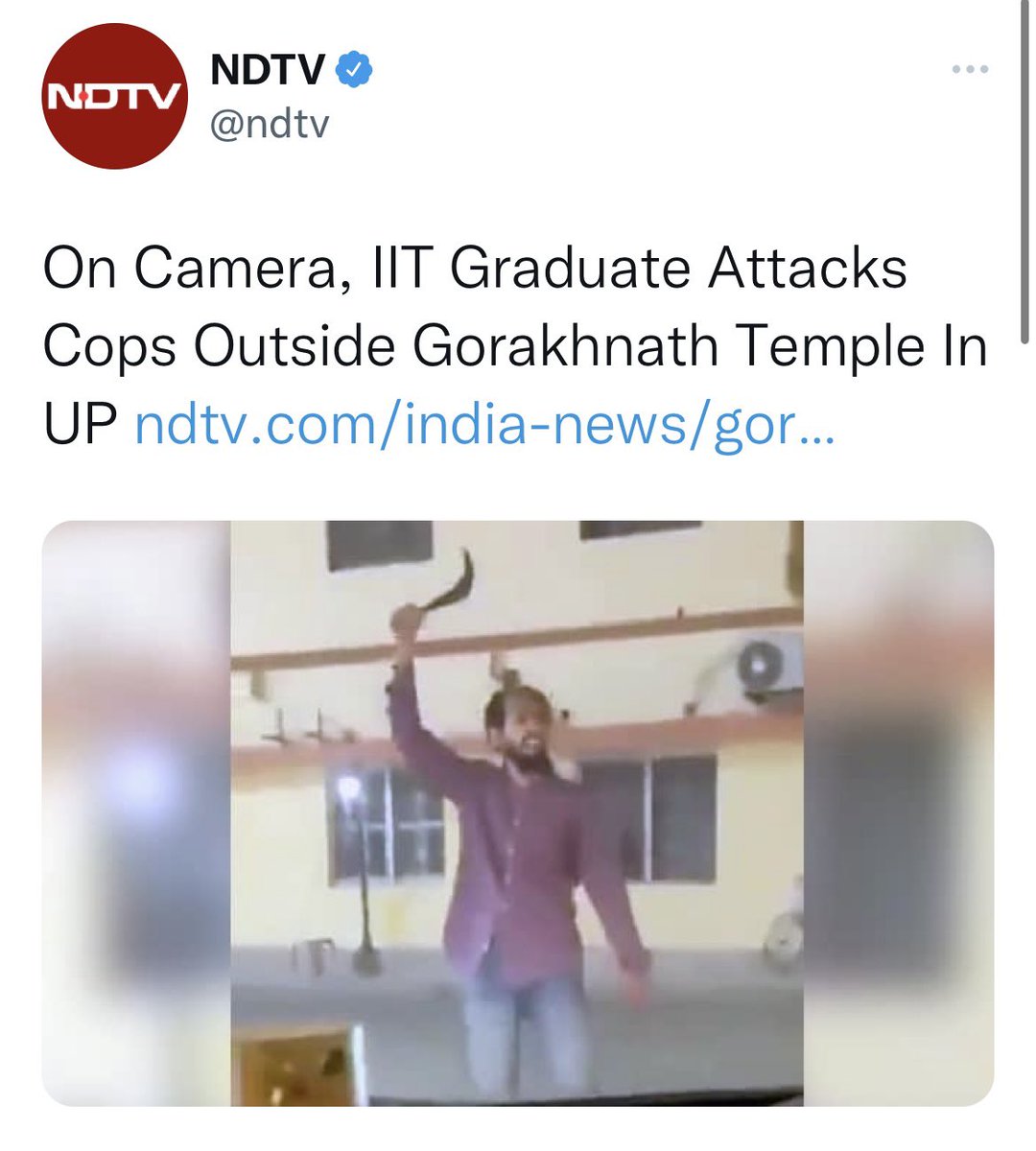 desimojito's tweet photo. IIT graduate is Mohammad Murtaza… just NDTV at its regular propaganda https://t.co/EojH4ENuL5