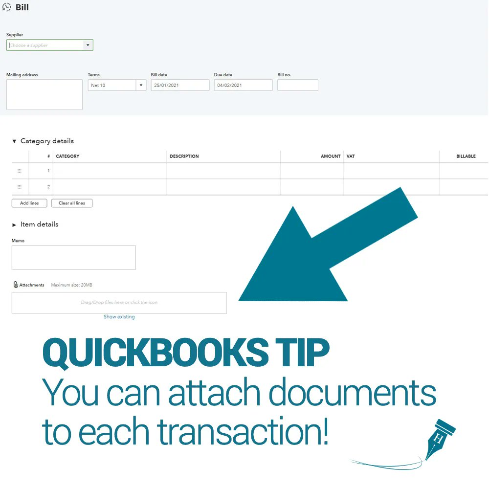 HeelanAssocs's tweet image. Attaching docs to transactions in Quickbooks is an awesome way to collaborate with an accountant! Just one click on the doc gives a reminder of what you bought!
#Quickbooktips #docsinQuickbooks  #accountingtips #quickbooks