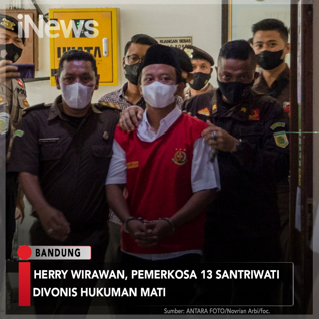 SeputariNews's tweet photo. Vonis mati tersebut diputuskan Hakim Pengadilan Tinggi (PT) Bandung dalam sidang banding yang diajukan oleh jaksa.
Selengkapnya https://t.co/bWD4begGW6
#iNews #PredatorAnak #HerryWirawan #VonisMati #PengadilanTinggi https://t.co/Gr1fnrMUO4