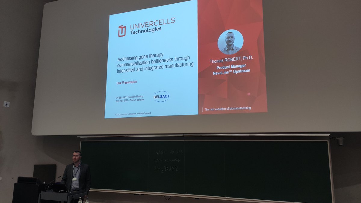 #thomasrobert from #univercellstechnologies starting the discussions on gene therapy.
#BELSACT2022
