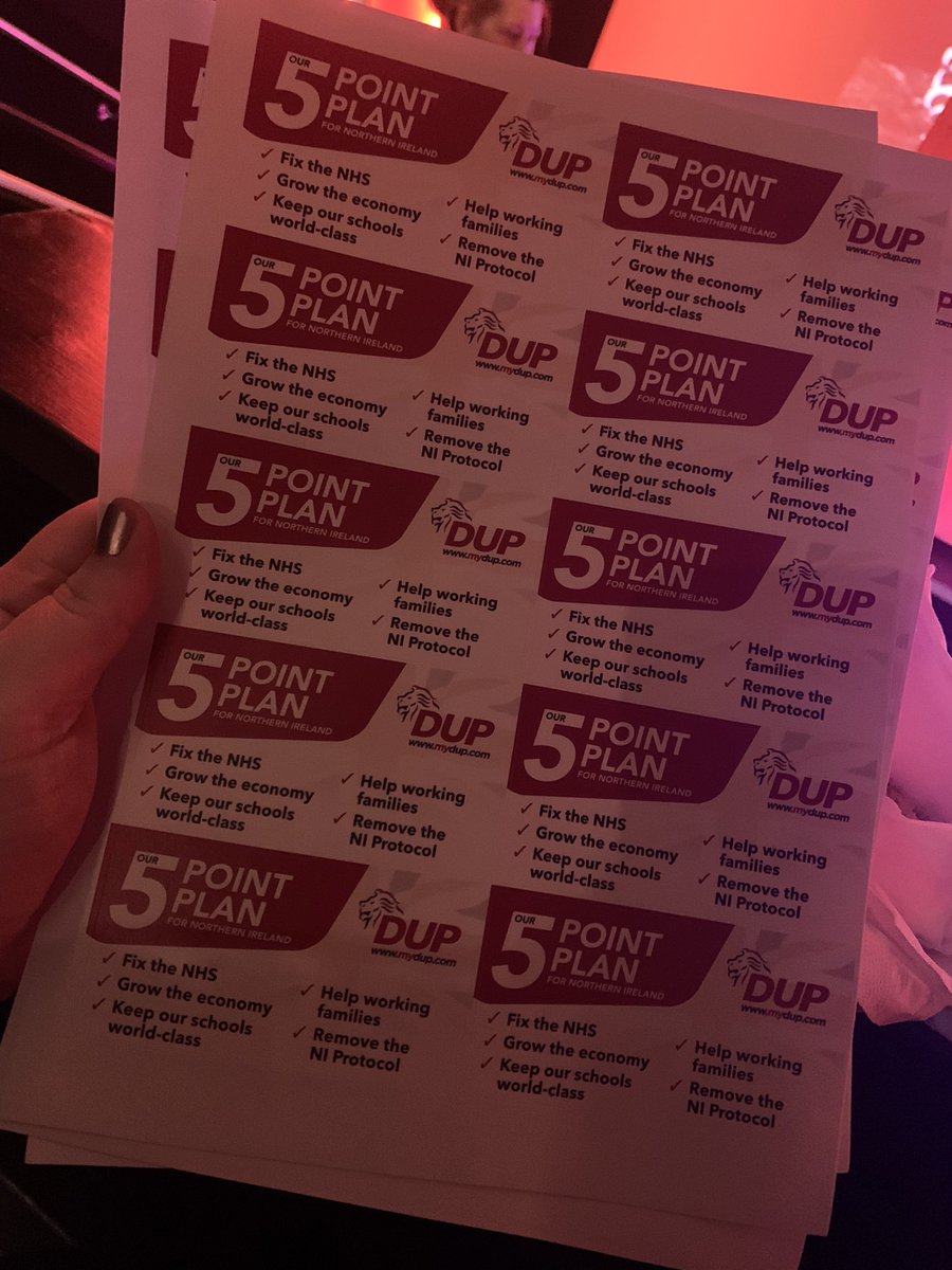 AmandaFBelfast's tweet photo. Good morning. At #DUP #AE22 launch! #fivepointplan https://t.co/qJqO3xTkX3