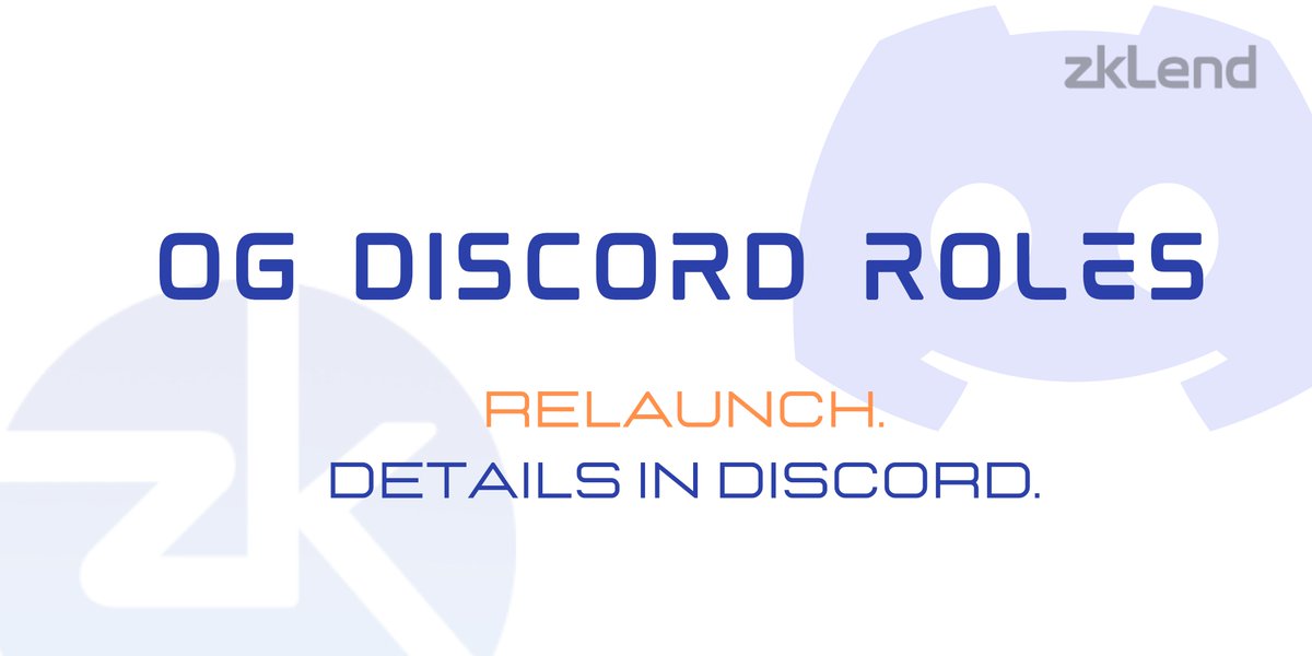 zkLend's tweet photo. 🌟 In light of recent events, we have decided to RELAUNCH our OG Role campaign to protect the integrity &amp; wellbeing of our community.

👾Discord is for Zenders, not for botnet!🤖❌

🚨Full details in our Discord: https://t.co/t2jloaFD1h https://t.co/M1vezxh8mK