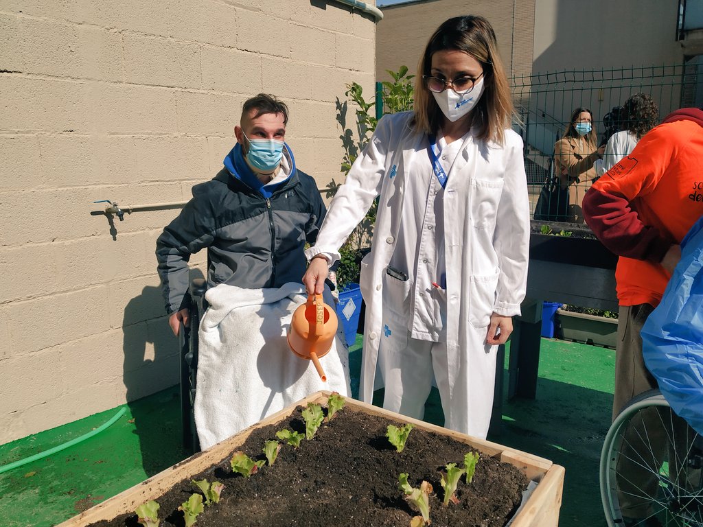 vallhebron's tweet photo. L'hort terapèutic és una iniciativa que va néixer el 2018, de la mà de Sandra Ponce, infermera supervisora de l'Hospital de Traumatologia, Rehabilitació i Cremats. Ara viurà una nova etapa gràcies al projecte #FentVerd de l'@EscolaThauBCN. https://t.co/AGX5xpzwPY