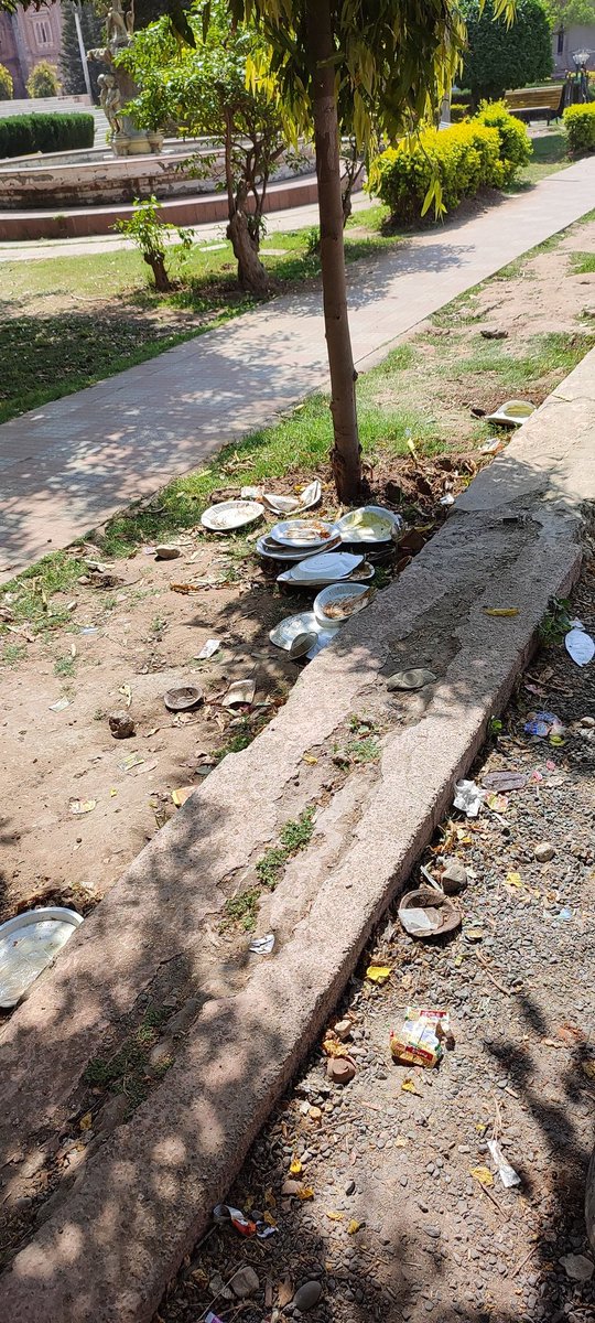 RAJANGANDHI's tweet photo. After effects of #ParikramaYatra
#ProtectedMonument
#RoyalGarden aur yeh durdasha 😳
An event of #DivCom @JammuTourism #MuabarakMandiHeritageSociety #SPCity can do this level of damage 🤔😳
@manojsinha_ ji kaya restoration chal raha hae
@jmcjammu @Jammu_SmartCity with no acnt🤔 https://t.co/tcir49dfP1