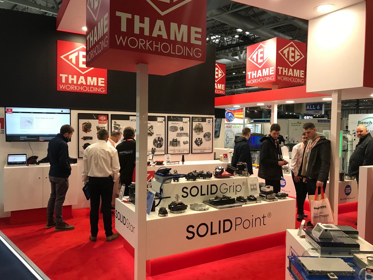 TECworkholding's tweet photo. MACH week getting off to a busy start. Thame Workholding is the best one-stop-shop for workholding in the country, so come along to stand 646 in hall 20 and talk to the experts. #tec #tecworkholding #workholding #MACH2022 #cncmachining #5axis #ukmanufacturer #morethanaboxshifter https://t.co/RqdzJLvkKv