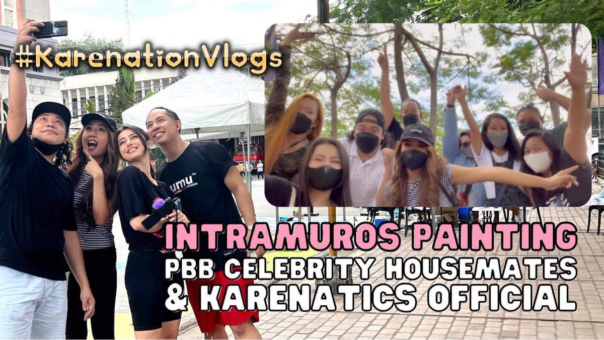 Karen_Bordador's tweet photo. PBB CELEBRITY HOUSEMATES are now PAINTERS FOR HIRE. Lol. We painted INTRAMUROS with the KARENATICS!

Watch the premiere here:

https://t.co/1YplXTSrLf https://t.co/IMMEt0jVra