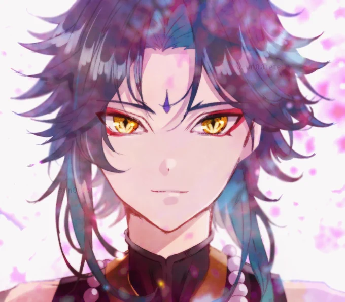 桜だね…魈くん…
#原神 #xiao 