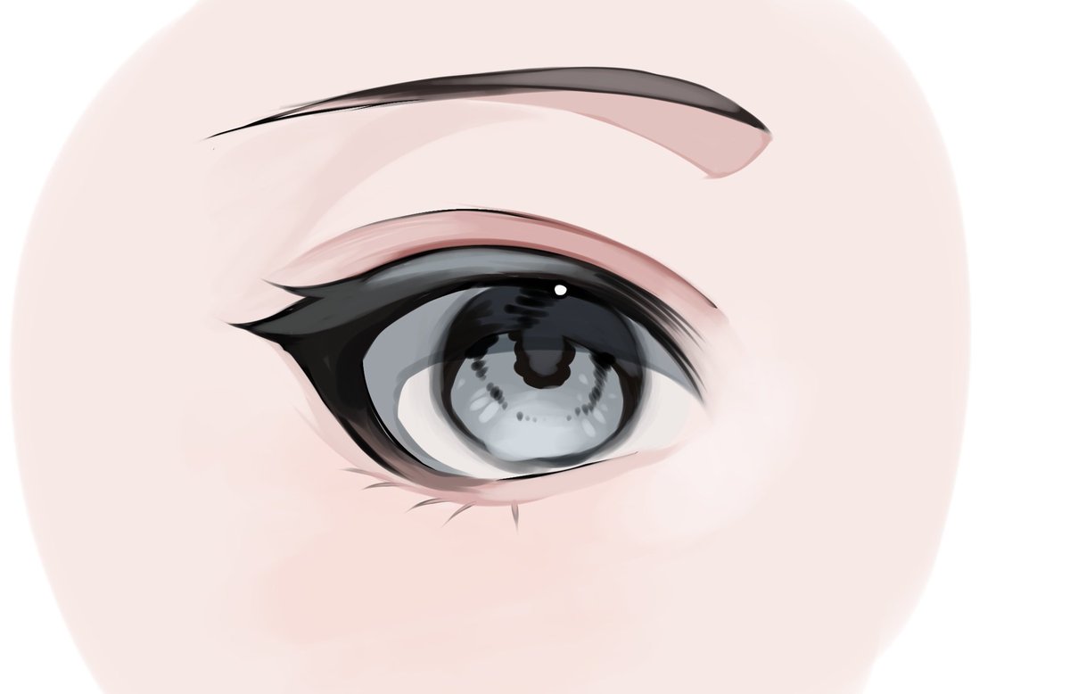 solo eye focus white background 1girl grey eyes close-up simple background  illustration images