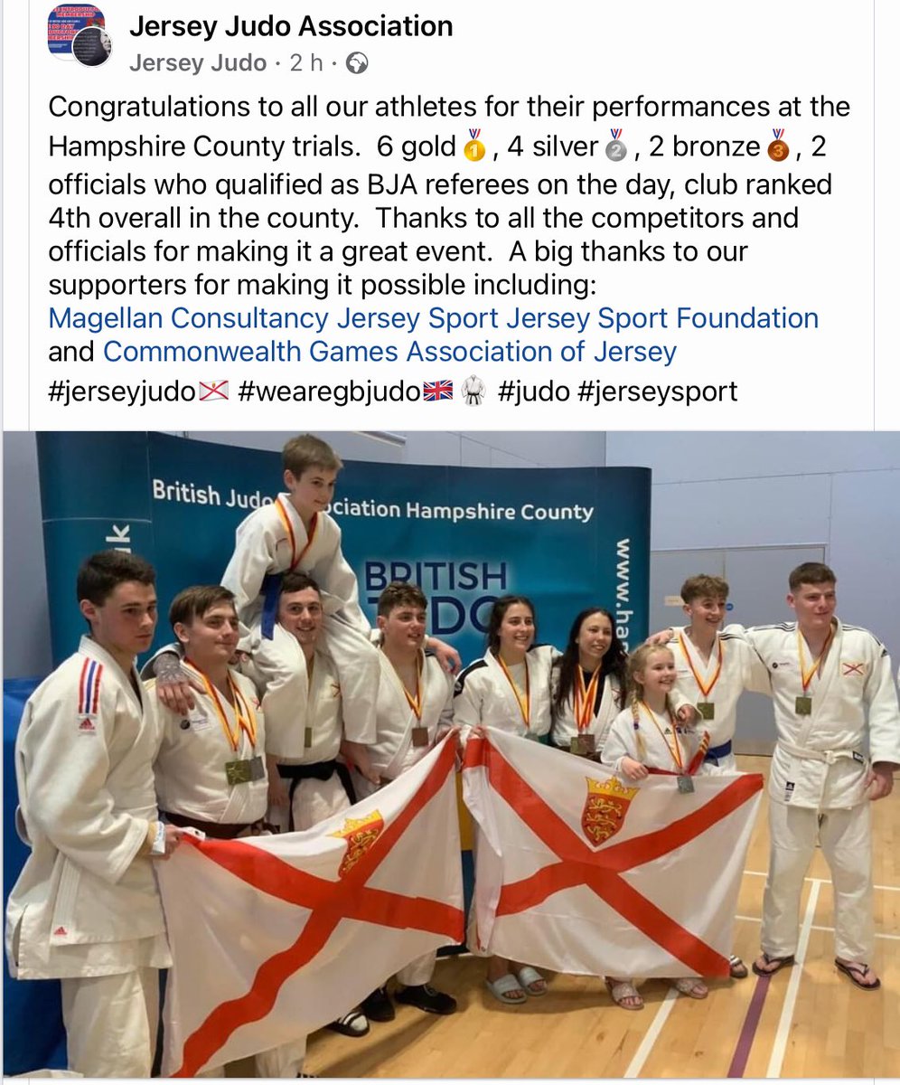 Fantastic result  for Jersey Judo representatives at Hampshire this past weekend, for some it was there 1st off Island Competition.