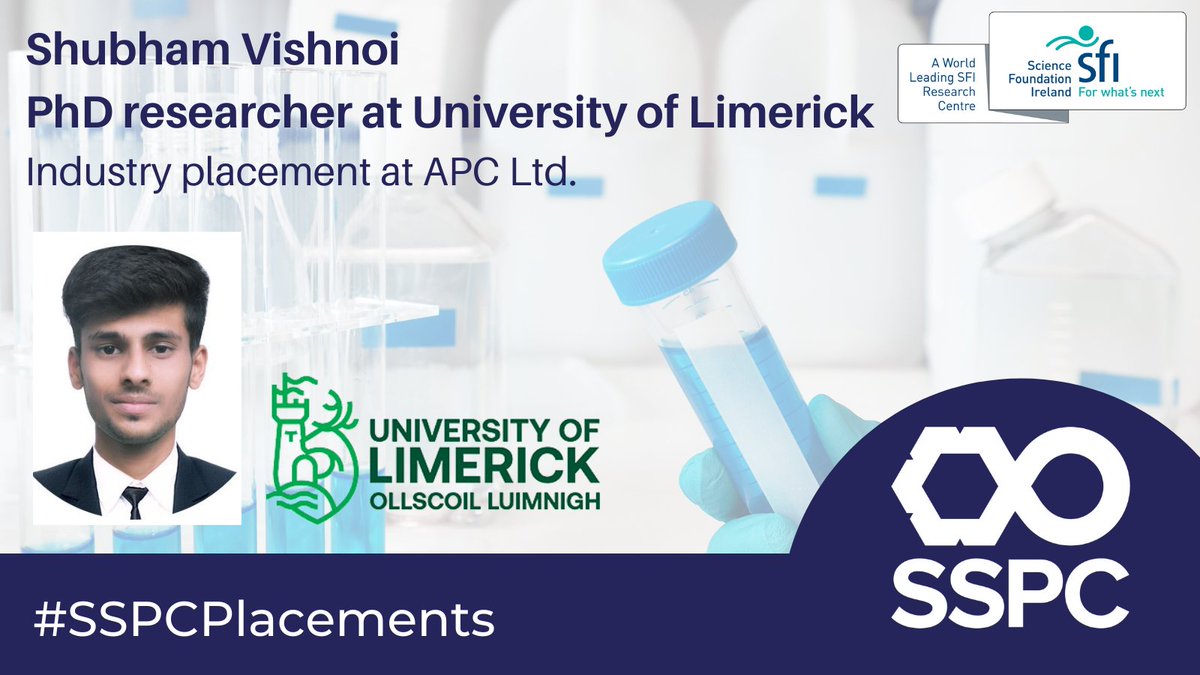 SSPCentre's tweet photo. ๐Read Shubham Vishnoi's experience as a @UL PhD student on an SSPC industry placement with @apcinnovate
โถhttps://t.co/GdESKUMYW0
@shubh_vishnoi @scienceirel @BernalNews @sci_engUL @ChemicalSciUL
#Research #Collaboration #talentdevelopment https://t.co/oc3P4ik315