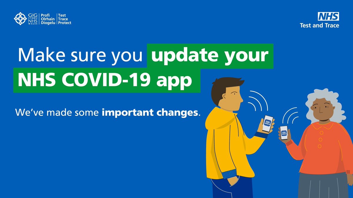 Make sure you are getting the correct advice - update your #NHSCOVID19app today. You can download the app at - covid19.nhs.uk