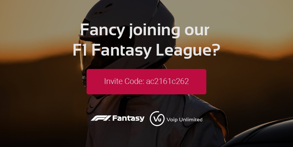 As an Official Supplier of Internet Connectivity to Aston Martin F1 Team, we're giving you the chance of winning an F1 themed prize by joining our fantasy league 🏎 

Enter the code: ac2161c262 
lnkd.in/d4_v2Wck
#Formula1 #F12022