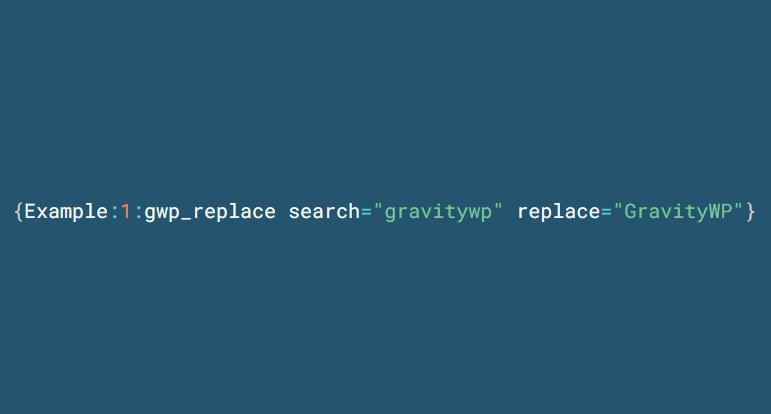 Do you want to replace text in the ouput of a Gravity Forms Merge Tag? For example remove spaces or change words? With the gwp_replace Merge Tag Modifier you can do exactly that. gravitywp.com/tutorial/repla…