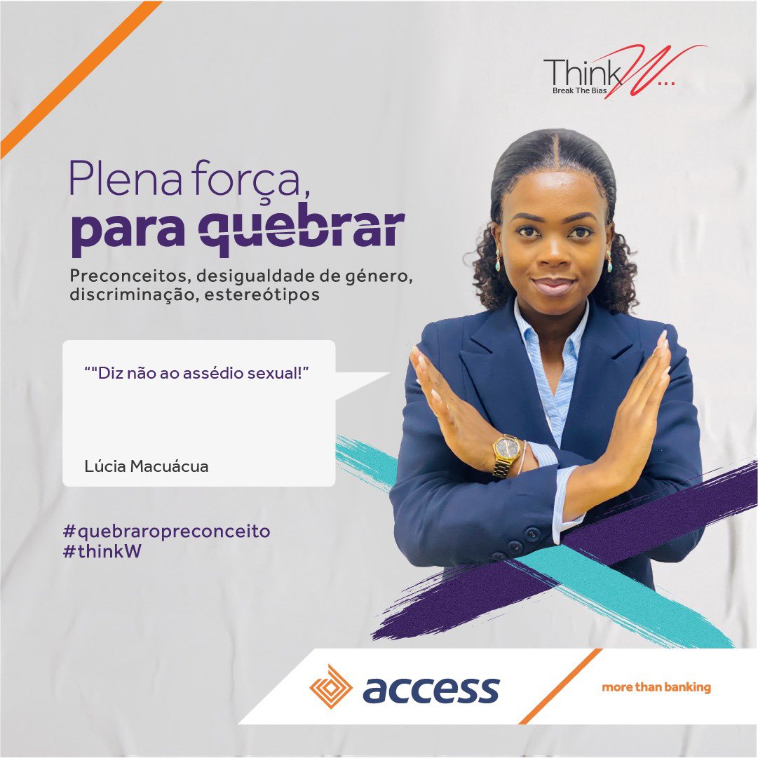 No Access Bank nós dizemos não ao preconceito e reafirmamos sempre o nosso compromisso de apoiar as mulheres em todos os seus desafios.

Junta-te a nós e quebra o preconceito.

#AccessBankMozambique #Maisqueumbanco #Moçambique #Breakthebias