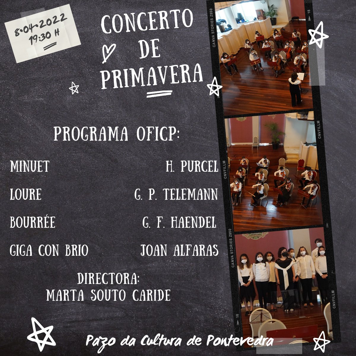 ofcpontevedra's tweet photo. Programa do concerto da Orquestra Filhamónica Infantil Cidade de Pontevedra.
Vemonos este venres ás 19:30 no @PazodaCultura

#OFCP #OFICP
#XOFCP
#AMiñaOrquestraMola https://t.co/YdWEizs1A7