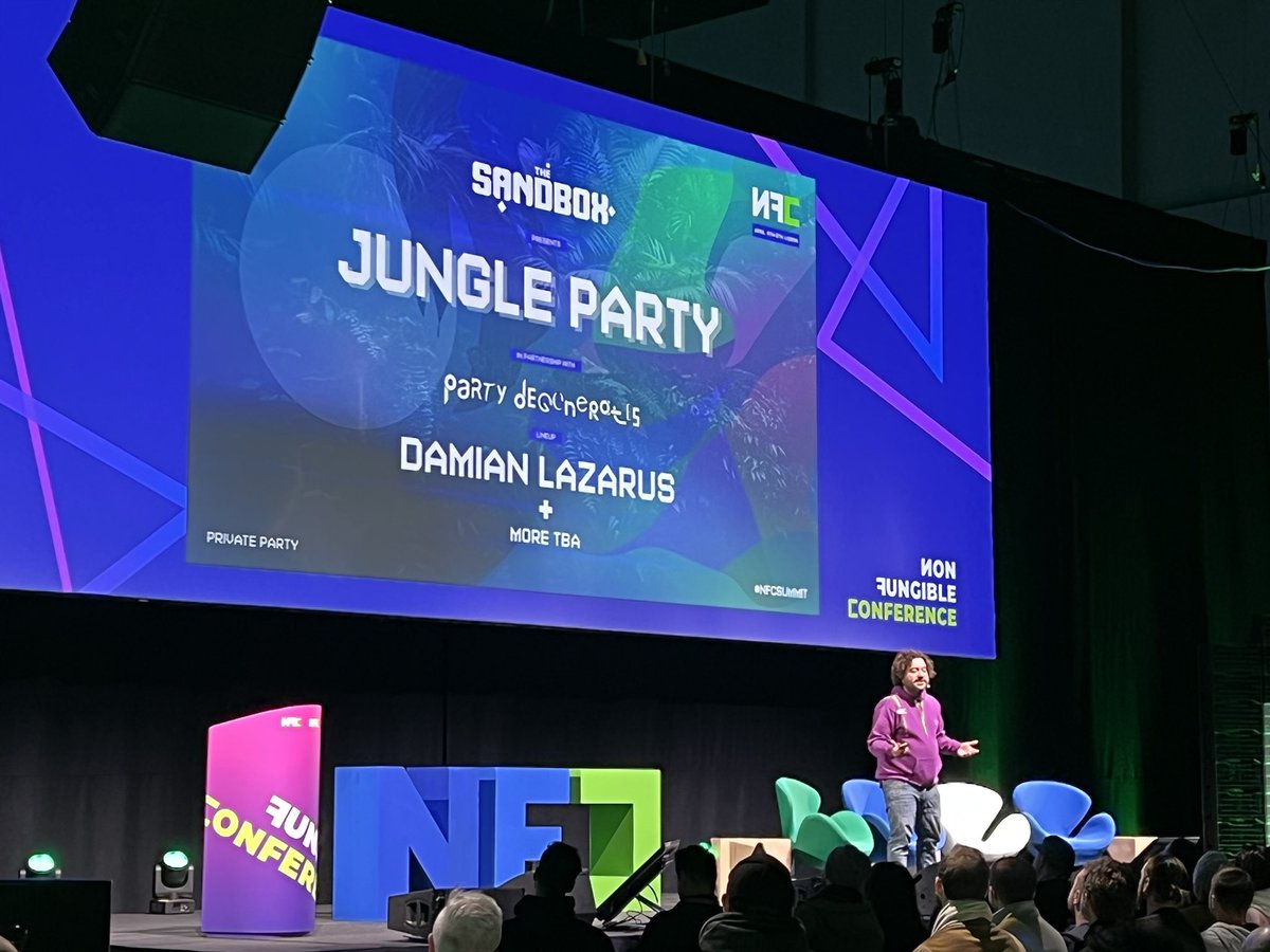 borgetsebastien's tweet photo. Everyone is welcome to @TheSandboxGame Jungle Party in Lisbon tomorrow night for @NFCsummit https://t.co/pBxUebqnxQ