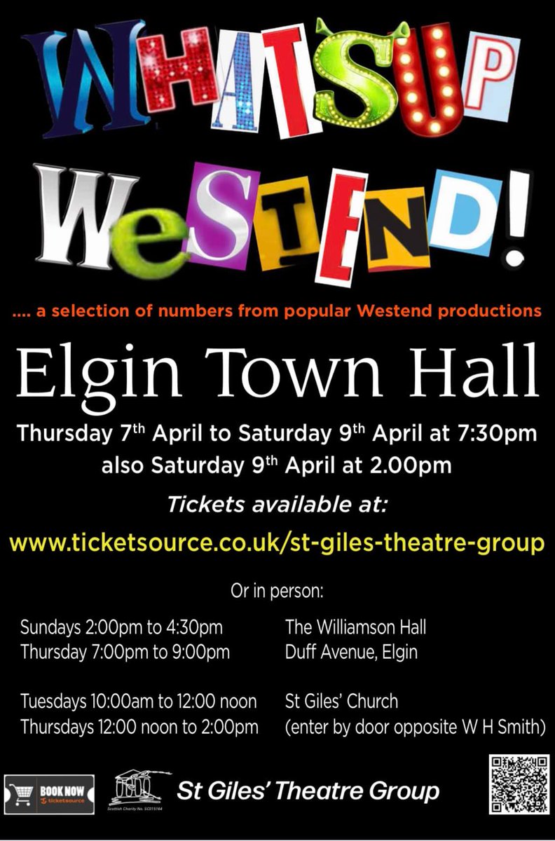 An evening of song and dance selections from popular West End Shows which #StGilesTheatre would not be able to perform in full along with songs from their Covid cancelled production of Shrek, Mary Poppins, The Lion King, School of Rock &amp; Mamma Mia.

Tixs : ticketsource.co.uk/.../whats-up-w…