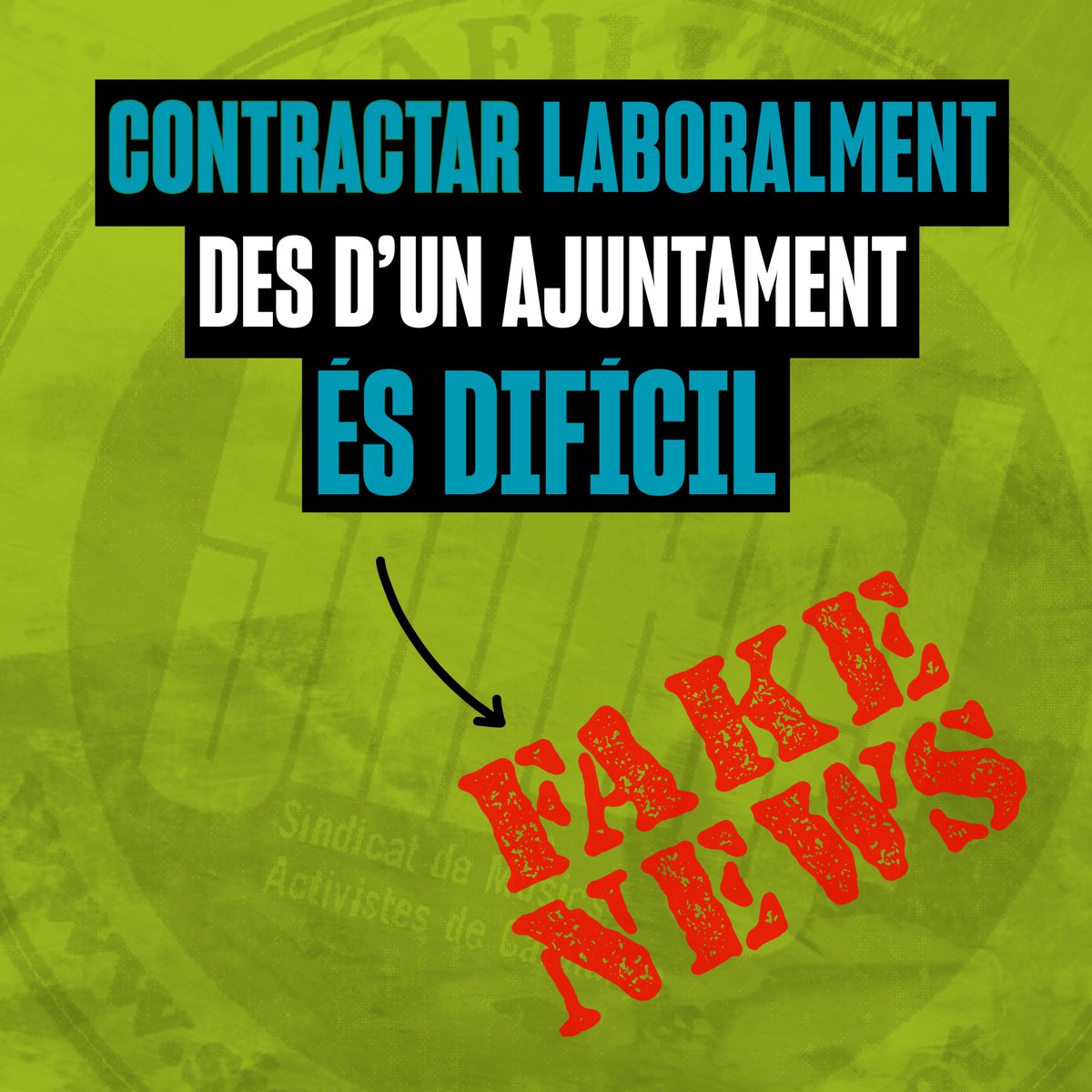 Sindicat_SMAC's tweet photo. Quan des d'un Ajuntament us diguin que no us poden contractar perquè "és molt difícil i no poden fer-ho", els hi podeu passar això⬇️⬇️⬇️ https://t.co/COFgwElL4x