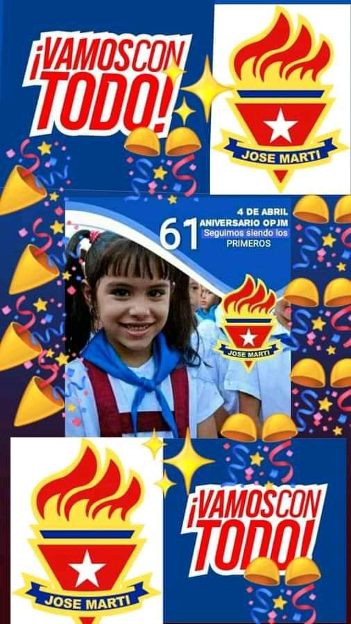 TelePinar's tweet photo. 🇨🇺❤️Muchas felicidades en sus aniversarios a nuestros pioneros que celebran hoy su día!!!!.
 #PinardelRío #60UJC #OPJM61  #Cuba  #VamosConTodo #CubaVive #CubaPorLaVida https://t.co/rnslOc9SpG