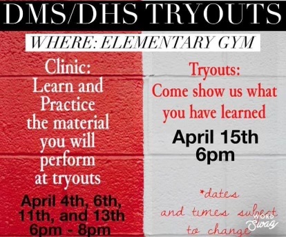 Dixie_Athletics's tweet photo. JH &amp; HS Cheer Tryouts begin tonight, don’t miss out! #GoGreyhounds https://t.co/uPls5T63pm