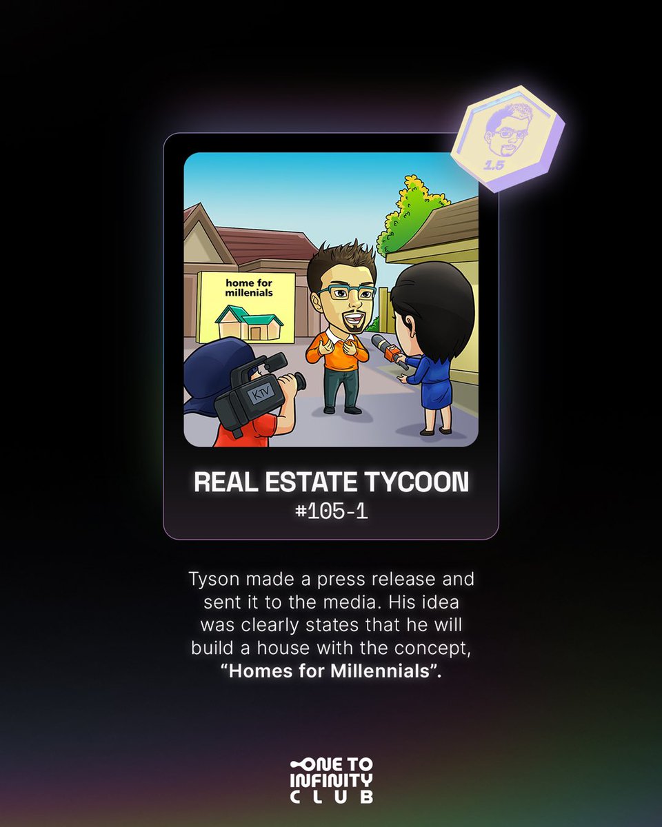 1toinfinityclub's tweet photo. YES. Everyone is fighting their own battles. From a young age, he had been struggling a lot. From life’s pain, risks, failures and rejection.

Find out his secret on Real Estate Tycoon comic series.
👉🏼 https://t.co/fI73VxQvlu

#oticnft #onetotinfinityclub
#NFT #NFTcommunity https://t.co/PkGKtUpDWl