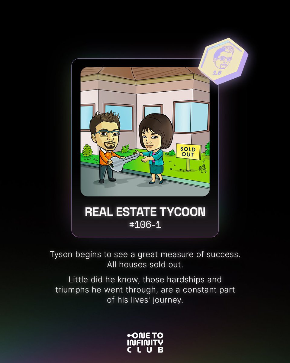 1toinfinityclub's tweet photo. YES. Everyone is fighting their own battles. From a young age, he had been struggling a lot. From life’s pain, risks, failures and rejection.

Find out his secret on Real Estate Tycoon comic series.
👉🏼 https://t.co/fI73VxQvlu

#oticnft #onetotinfinityclub
#NFT #NFTcommunity https://t.co/PkGKtUpDWl