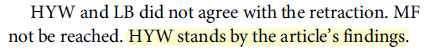 jesse_brodkin's tweet photo. The 2 Wang and Burns (SVP $sava) retractions have a curious note saying Wang still stands by the findings, but not one for Burns🤨 Maybe Burns' lawyers have SEC considerations that Wang's do not 🤷♂️ https://t.co/A7DU7i7c1X