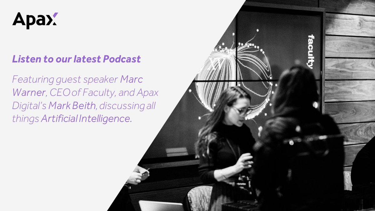 Apax (@apax_partners) on Twitter photo Listen to Apax’s latest Podcast featuring guest speaker <a href="/MarcWarner10/">Marc Warner</a>, CEO of <a href="/faculty_ai/">Faculty</a>, and Apax Digital’s <a href="/MarkBeith/">Mark Beith</a>, discussing all things Artificial Intelligence.
apax.com/news-views/all… Listen to Apax’s latest Podcast featuring guest speaker <a href="/MarcWarner10/">Marc Warner</a>, CEO of <a href="/faculty_ai/">Faculty</a>, and Apax Digital’s <a href="/MarkBeith/">Mark Beith</a>, discussing all things Artificial Intelligence.
apax.com/news-views/all…