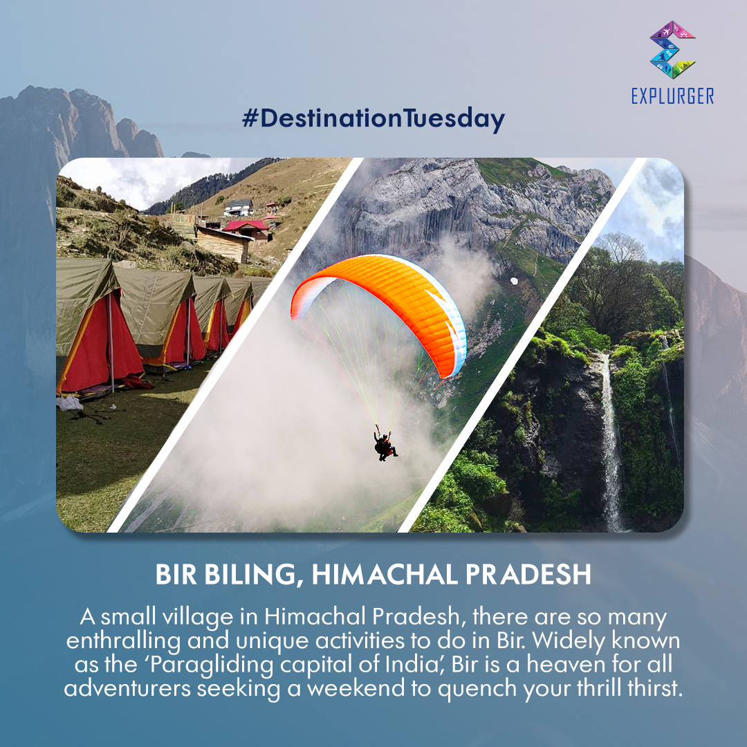 explurger's tweet photo. If you are seeking an escape from your 9 - 5 monotonous life and craving to spend some quality time with your friends and family, Bir Biling is just the right place to hit.
#Explurger #DestinationTuesday #BucketList #BirBiling #HimachalPradesh https://t.co/9rI7zPJHmX
