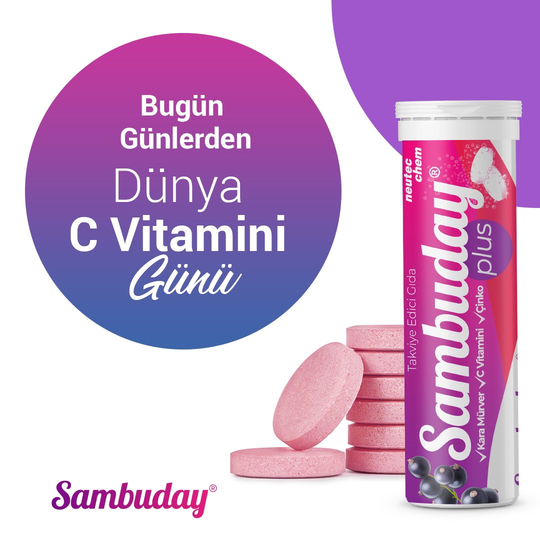 sambuday's tweet photo. C Vitamini kullanarak hayatına sağlık katan herkesin günü kutlu olsun. 🍊🍋
 
#sambuday #sambudayplus #karamürver #cvitamini #çinko https://t.co/dyC9Dkugpo