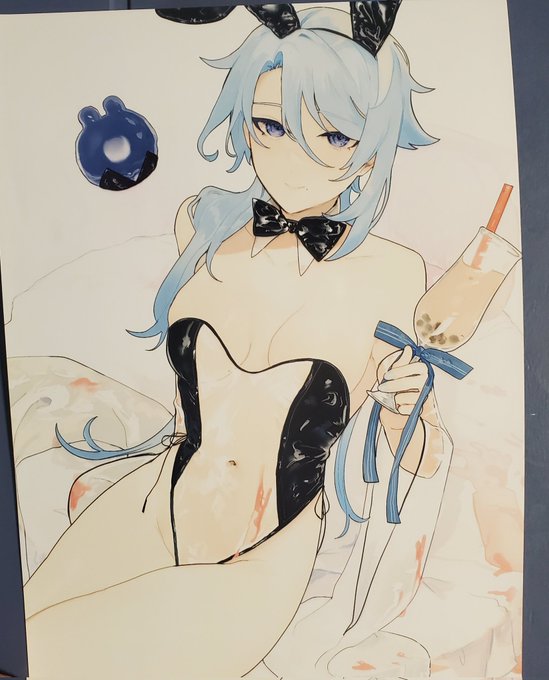 バニー若も印刷してきたけどかわいい 