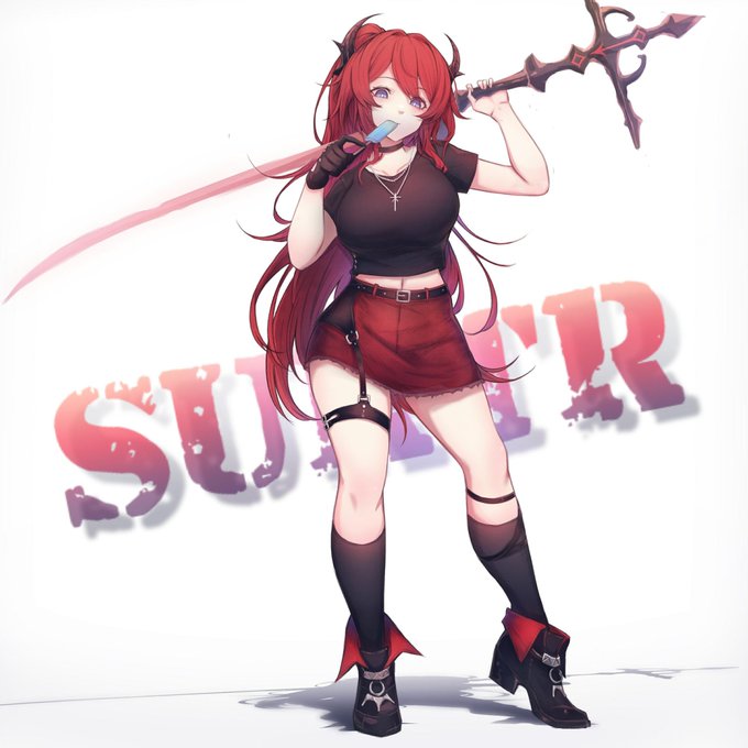 大学の課題で描いたスルト。

#アークナイツ #Arknights 