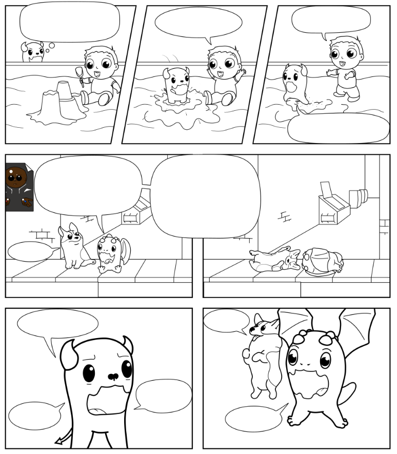 voidandsilence's tweet photo. Hello friends! How are you?✌️
Here is another sketch of the comic😈 https://t.co/cDJfAyc0t5