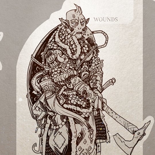Looking through old work and finding these standees I did for a symbaroum game.