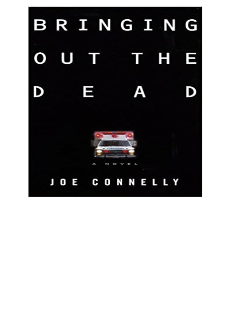 READ/DOWNLOAD!& Bringing out the Dead FULL BOOK PDF & FULL AUDIOBOOK