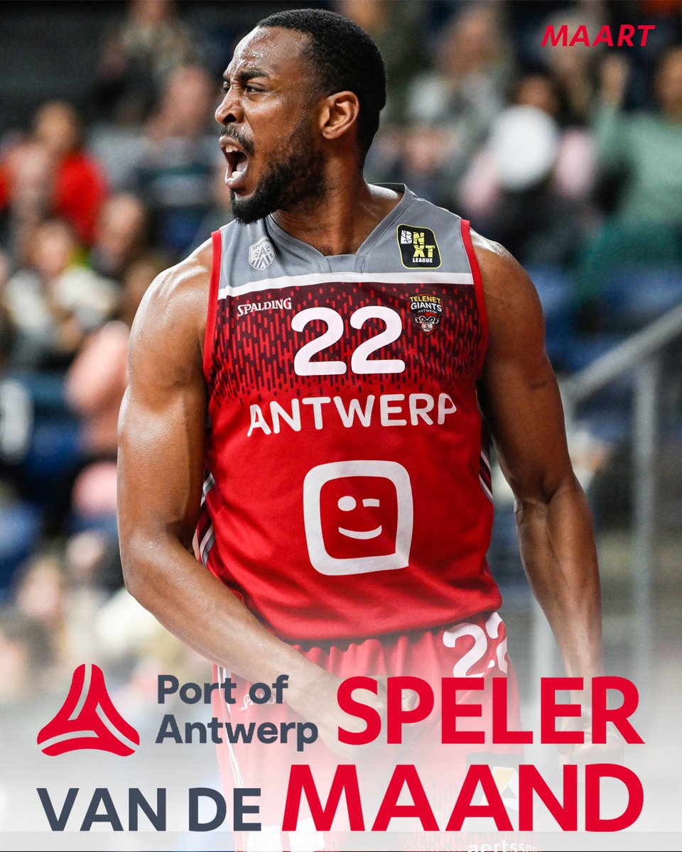 <a href="/iMarkelBrown22/">Markel Brown</a> is our <a href="/PortofAntwerp/">Chinnu Chinnu</a> Player of the Month March! 

📷: G.MAX Agency