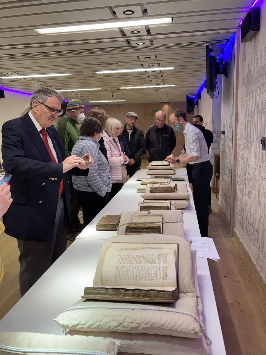 A lovely morning - despite the rain - welcoming guides from <a href="/pborocathedral/">Peterborough Cathedral</a> to see some of the cathedral’s early printed books &amp; manuscripts, deposited here since 1970.