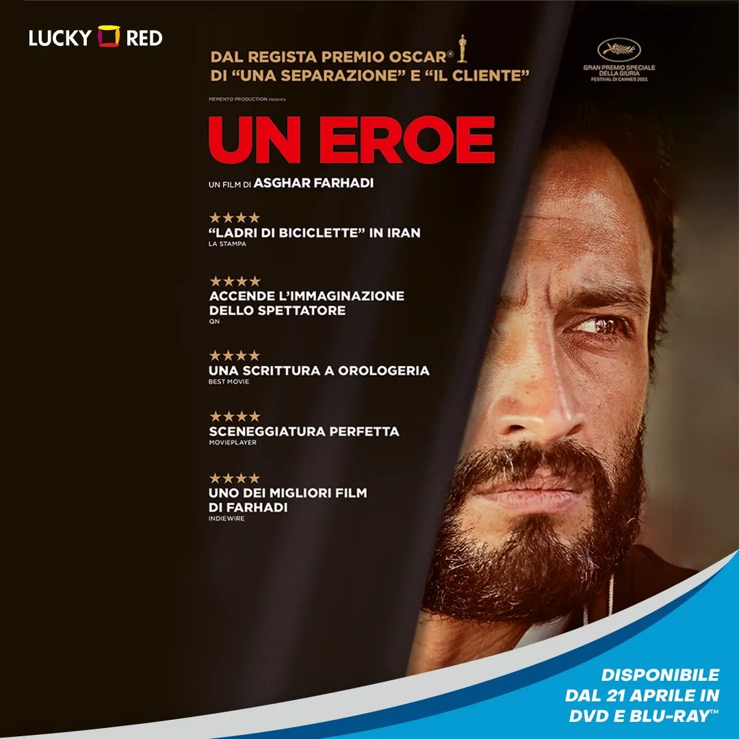 PlaionItalia's tweet photo. Nell’Iran dei giorni nostri un pittore-artigiano in bilico tra debiti, riscatto e reputazione, è costretto a confrontarsi con una serie di avvenimenti che lo spingono a fare i conti con se stesso. Il dramma firmato @luckyredfilm #UnEroe è in arrivo il 21 aprile in DVD e Blu-ray. https://t.co/ciSlKlUf0K