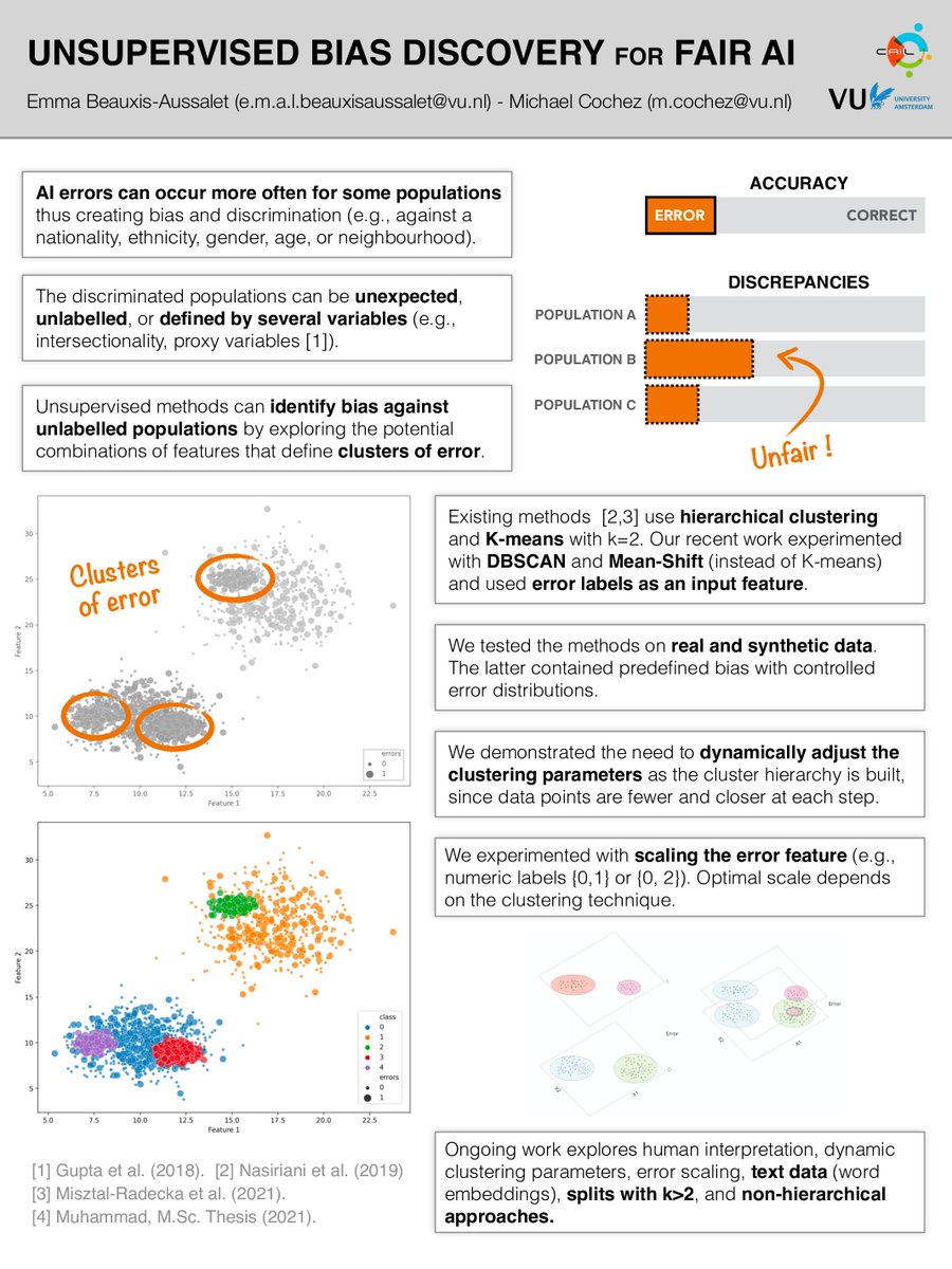 Don't miss the #ICTOPEN2022 Conference!
<a href="/hanedhinda/">Hinda Haned</a>  will give a keynote presentation on "Defining and mitigating algorithmic bias: a practitioner's perspective".
<a href="/emma_beauxis/">Emma</a>  has also prepared a poster presentation on "Unsupervised bias discovery for Fair AI".