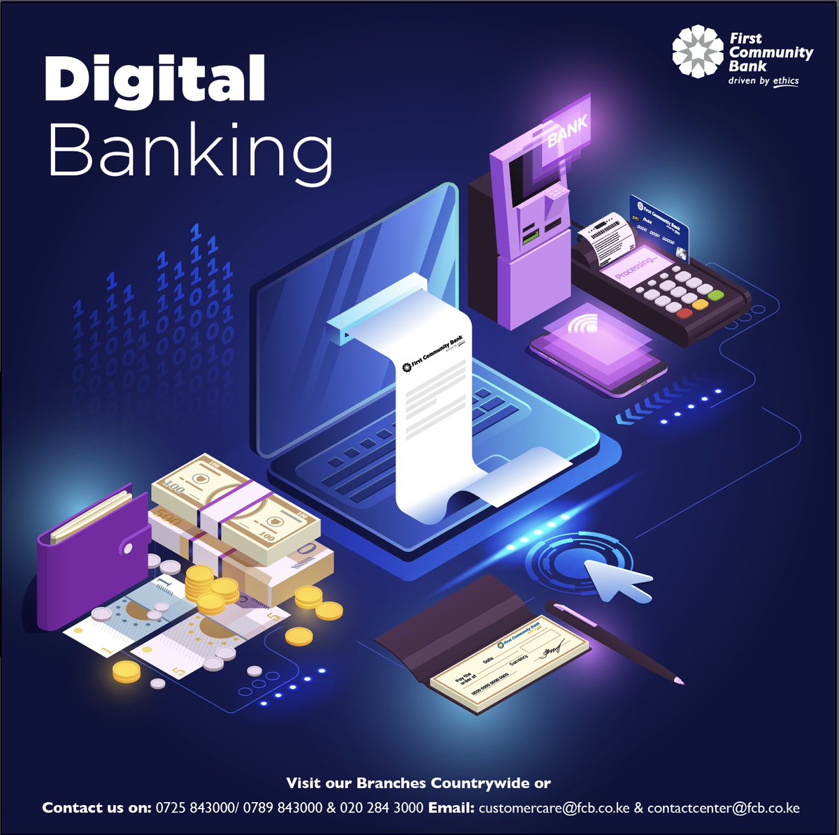 premierbank_ke's tweet photo. Did You know that technology is one of the drivers at FCB? We strive to come up with new banking technologies and platforms that make banking easily accessible to our customers #digitalbanking #ethicsdriven https://t.co/OiDXHT17ok