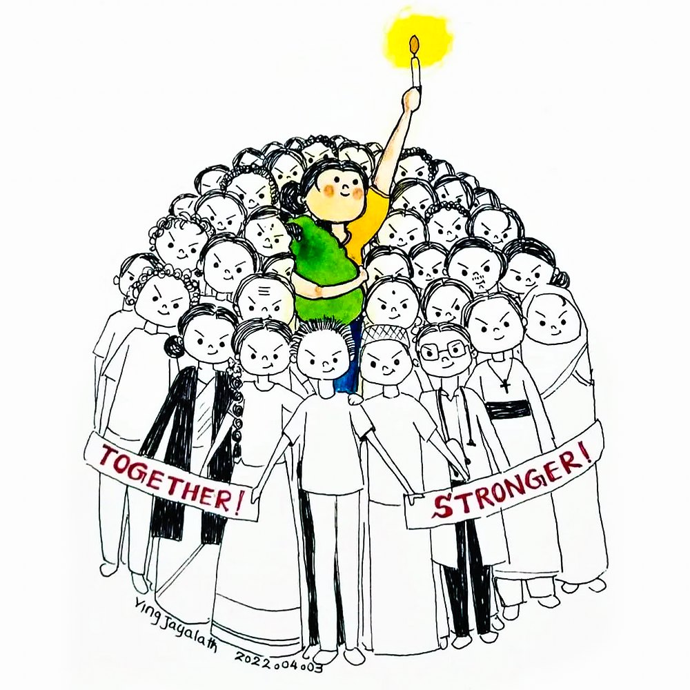 infinitysl_'s tweet photo. NO MORE CORRUPTION
WE STAND WITH PEOPLE!
ජාති, ආගම් භේදයකින් තොරව, එකමුතුව එකිනෙකා උදෙසා නැගී සිටිමු! https://t.co/k0MFaWpAmj