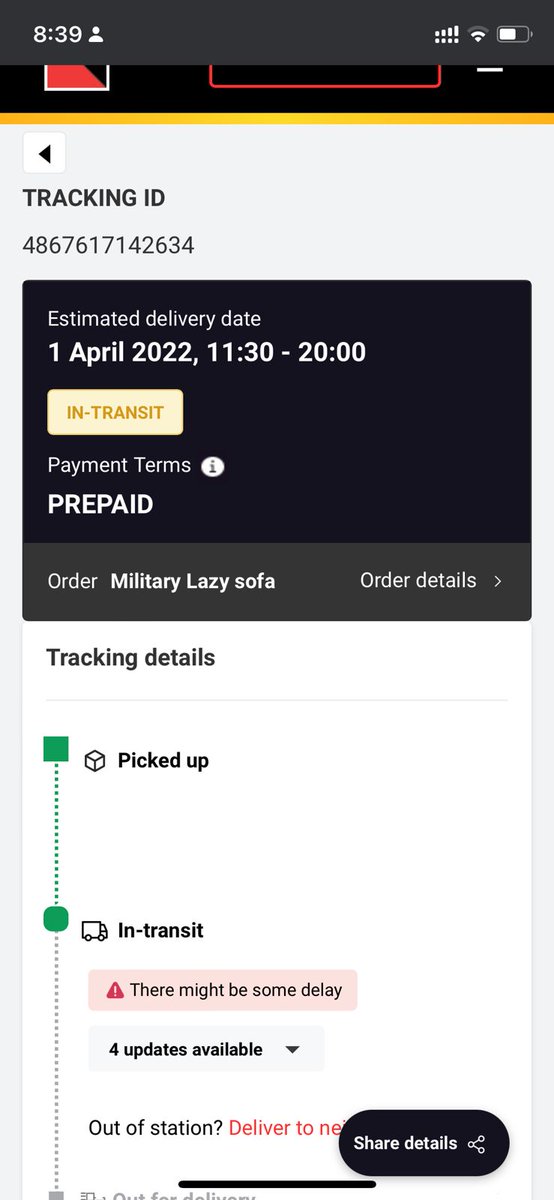 PataniSomesh's tweet photo. @help_delhivery 
I m waiting for your reply since two day what kind of help you are providing.
Request to deliver on urgent basis CONSIGNMENT NO 4867617142634
I AM FED UP WITH YOUR SERVICE. https://t.co/esKyiEMdpR